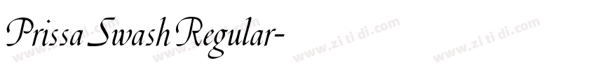 Prissa Swash Regular字体转换